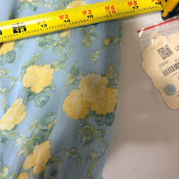 Altered State blue and yellow floral mini dress/romper - Picture 9 of 12